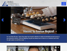 Tablet Screenshot of dining-essentials.com